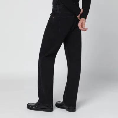 Agolde Black Regular Jeans Men In Black