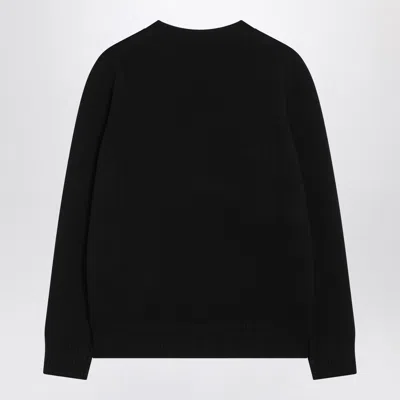 Givenchy Womens Black Brand-intarsia Round-neck Wool And Cashmere Sweater In Black