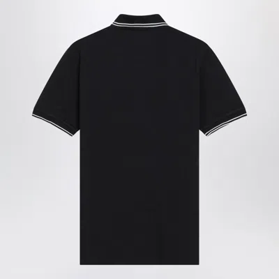 Stone Island Mens Black Brand-patch Regular-fit Stretch-cotton Polo Shirt Xl In Black
