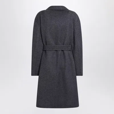 Max Mara Carniawo Belted Double-breasted Coat In Blue