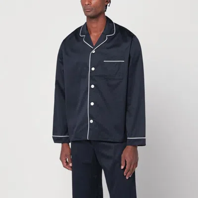 Tekla Piped Pyjama In Blue