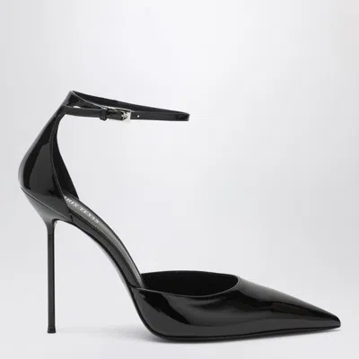 Paris Texas Pointed-toe High Heel Pumps With Ankle Strap In Black
