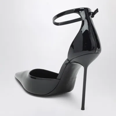 Paris Texas Pointed-toe High Heel Pumps With Ankle Strap In Black