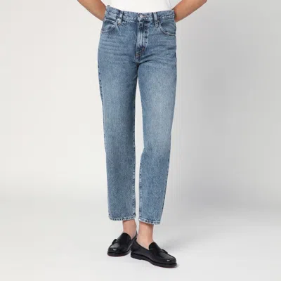 Frame Light Blue Washed-effect Jeans In Blue