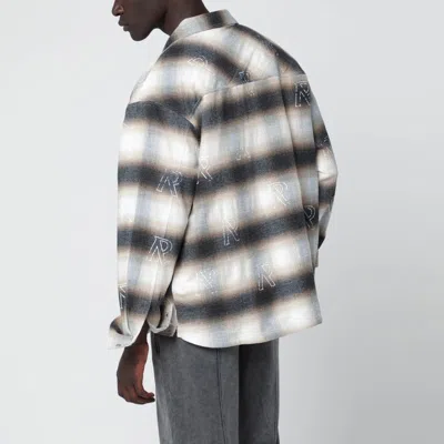 Represent Flannel Shirt With All-over Initials In Multi