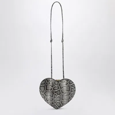 Alaïa Python-print Leather Le Cœur Bag