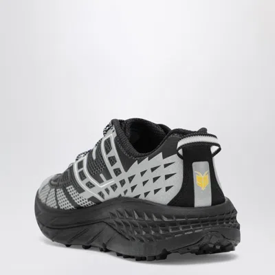 Hoka U Speedgoat 2ts Black Low Top Sneakers With Printed Laces And Logo Lettering On The Side In Tech Fab