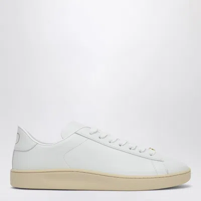 Valentino Garavani Premium Leather High-top Sneaker For Men In White