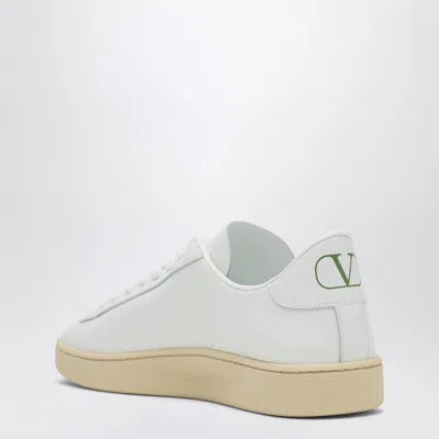 Valentino Garavani Premium Leather High-top Sneaker For Men In White
