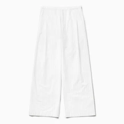 1989 Studio White Striped Boxy Pants In White