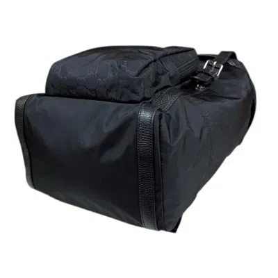 Pre-owned Gucci Black Nylon Backpack ()