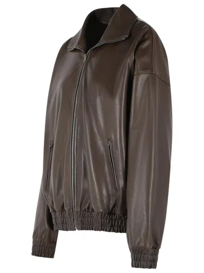 Acne Studios Ami Paris Ami De Coeur Wool Cardigan In Brown