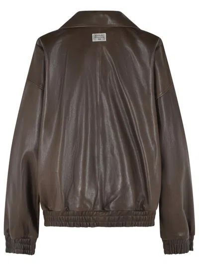 Acne Studios Ami Paris Ami De Coeur Wool Cardigan In Brown