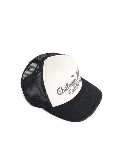 Amiri Black And White Cotton Baseball Cap In White