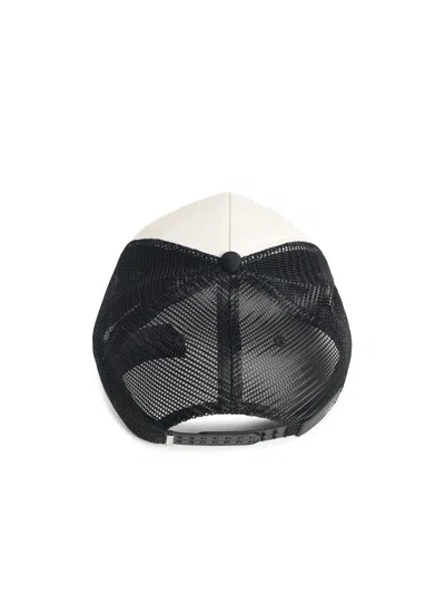 Amiri Black And White Cotton Baseball Cap In White