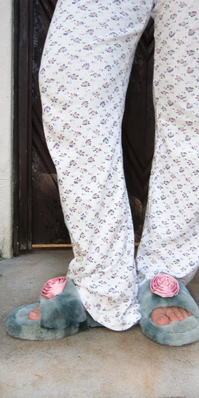 Maile Perry Rosette Slipper In Multi