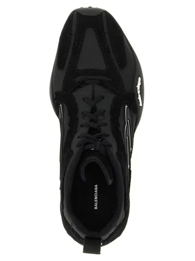 Balenciaga Black Canvas And Corduroy Monday Ultra Sneakers In Black