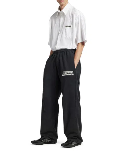 Balenciaga Black Canvas And Corduroy Monday Ultra Sneakers In Multi