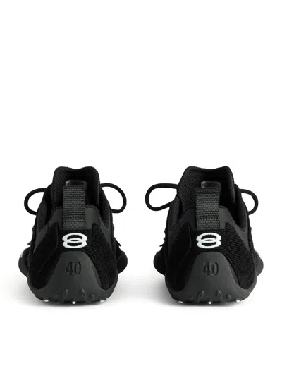 Balenciaga Black Canvas And Corduroy Monday Ultra Sneakers In Multi