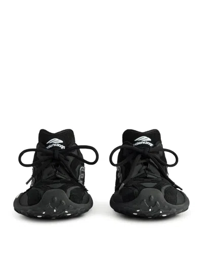 Balenciaga Black Canvas And Corduroy Monday Ultra Sneakers In Multi