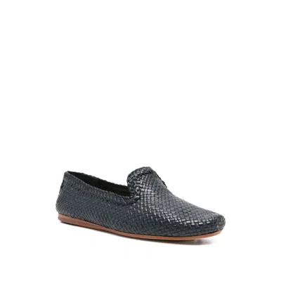 Dragon Diffusion Woven Loafers In Blue
