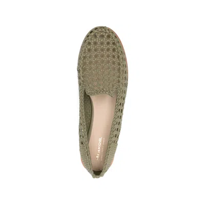 Dragon Diffusion Dolly Woven Loafers In Green