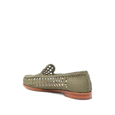 Dragon Diffusion Dolly Woven Loafers In Green