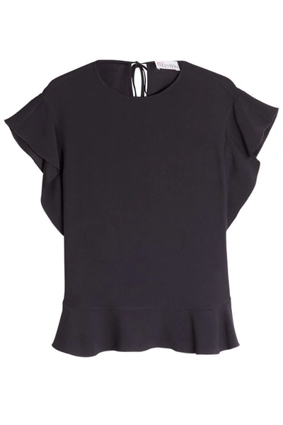 Red Valentino Top With Self-tie Detail In Black