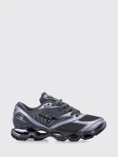Mizuno Wave Print Sneakers With Advanced Technology In Black