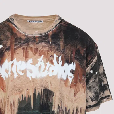 Acne Studios Graphic T-shirt In Brown