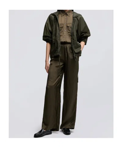 Aspesi Hooded Jacket Nylon Silk Long Sleeves In Brown