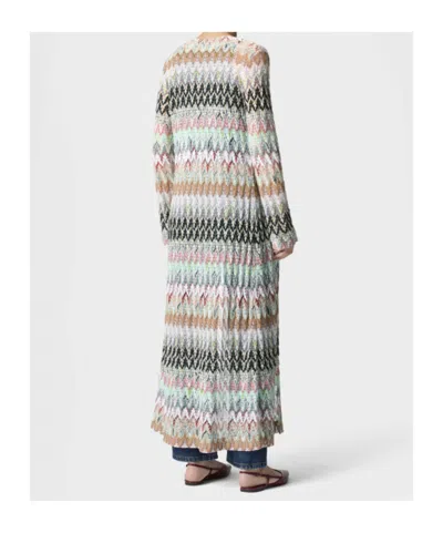 Missoni Zigzag Pattern Coat In Multi
