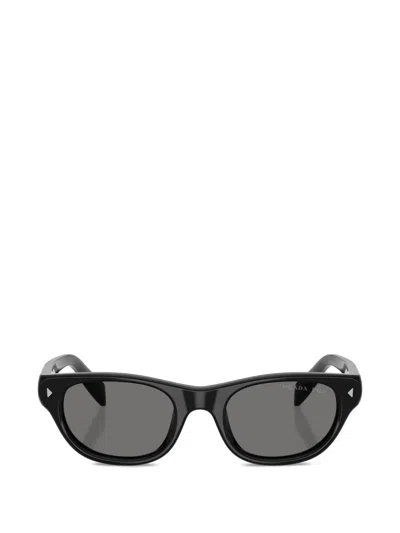 Prada 52mm Polarized Cat Eye Sunglasses In Blue