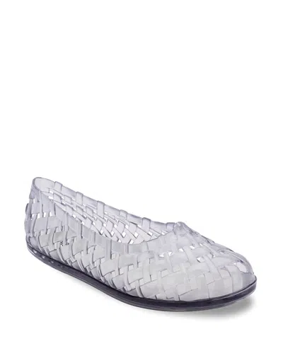 Melissa Possession Water Resistant Jelly Ballet Flat In Transparent