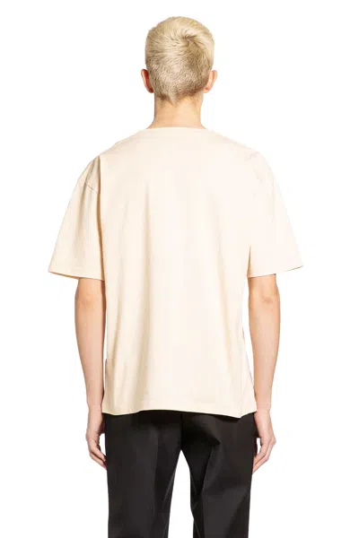 Valentino Garavani Cotton T-shirt With Made In Print Clothing In Nude