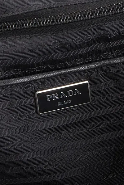 Pre-owned Prada Grommet Embellished Tessuto Backpack In Black