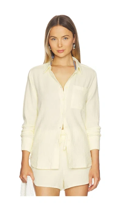 Bobi Button Down Shirt In Neutral