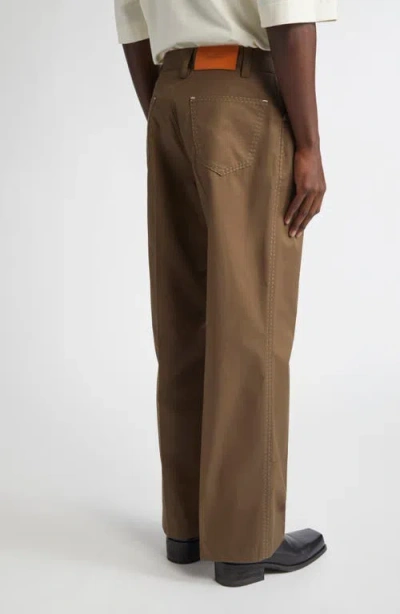 Second / Layer Second Layer Angel Embroidered Pants In Brown