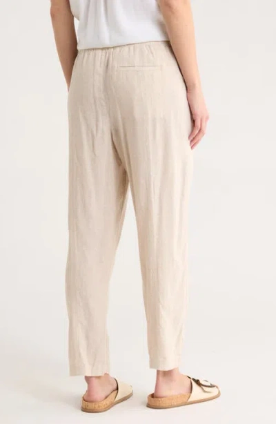Caslon ® Pull-on Linen Blend Pants In Gray