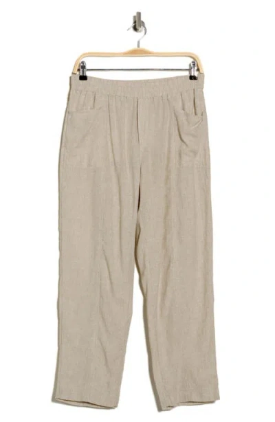 Caslon ® Pull-on Linen Blend Pants In Gray