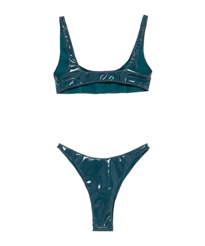 Oseree Blue Bikini Set In Blue