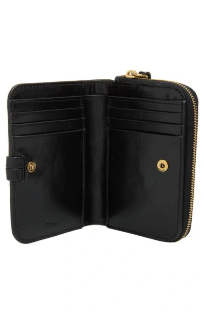 Chloé Alphabet Shiny Bifold Wallet In Pattern