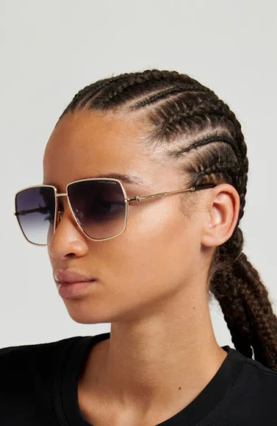 Marc Jacobs 60mm Gradient Square Sunglasses In Gold