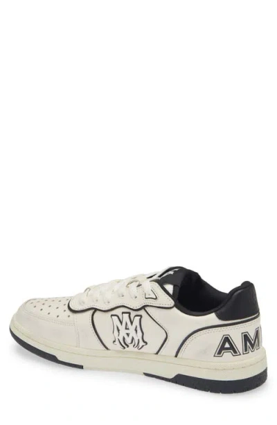 Amiri Newport White Sneakers Low Top With Logo Patch On The Side And Contrasting Heel With Leather Logo Le In White