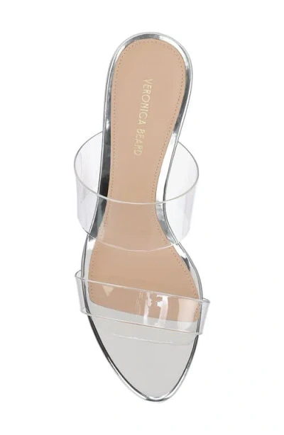 Veronica Beard Asha 75 Sandal In Silver