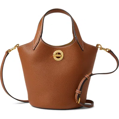 Veronica Beard Anchor Leather Top Handle Bag In Blue