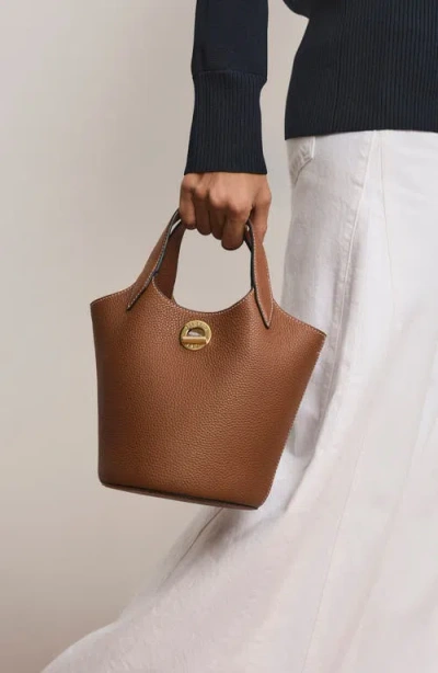 Veronica Beard Anchor Leather Top Handle Bag In Blue
