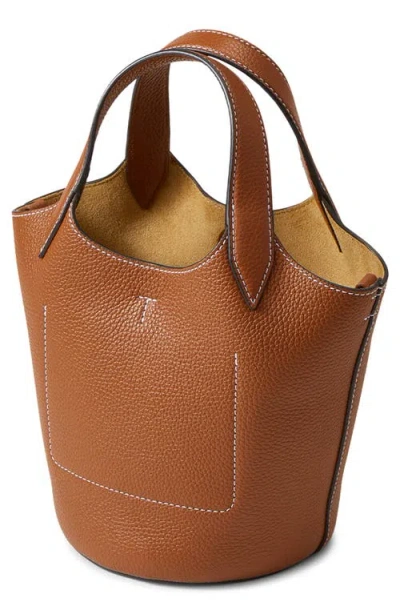 Veronica Beard Anchor Leather Top Handle Bag In Blue