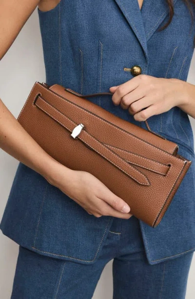 Veronica Beard Dash Clutch In Brown