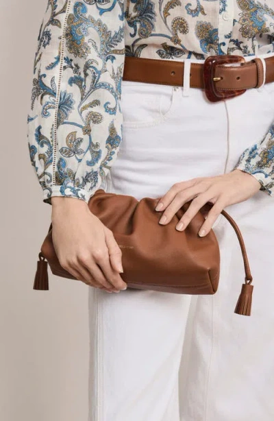 Veronica Beard Small Stash Clutch Bag In Brown